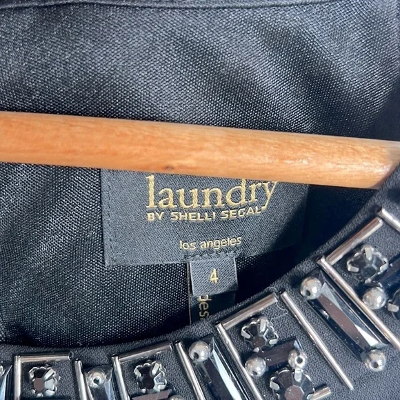 Laundry by Shelli Segal Black cocktail dress size 4 NWOT - Picture 3 of 6